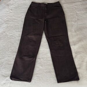 Abercrombie & Fitch Women's 90s Straight Ultra High Rise Jeans - Dark Brown